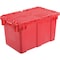 Global Industrial Distribution Container With Hinged Lid, 22-3/8x13x13, Red 257810RD - alternate 1
